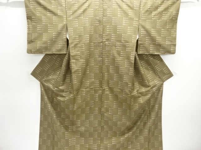 JAPANESE KIMONO / TATEBUSHI TSUMUGI / WOVEN KASURI